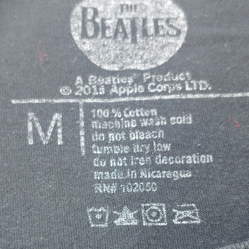 The Beatles Black Tee Abbey Road*  Album Cover Colorblock Graphics Mediu